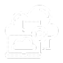 Cloud migration Icon White